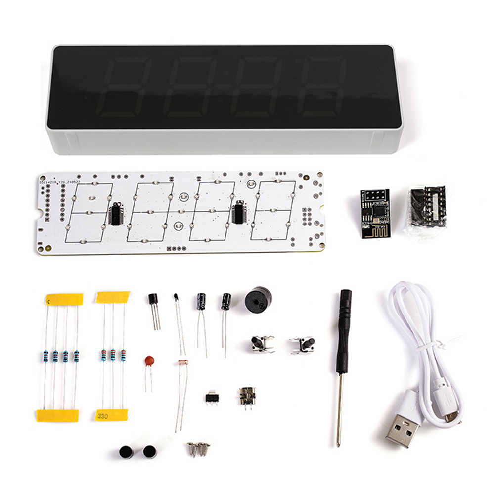 Diy Home Electronics Projects - Esp8266 Iot Kleurrijke Wifi Klok Kit