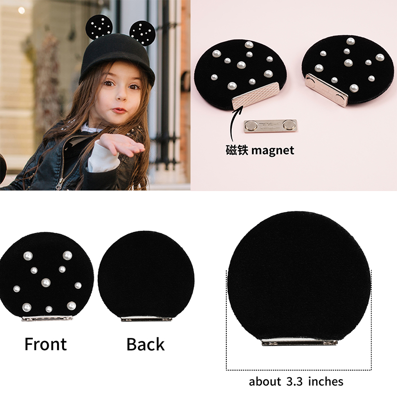 Diy Mouse Electronics - 1 Pairs3.3 ''Sfluwelen Magneet Afneembare Muis