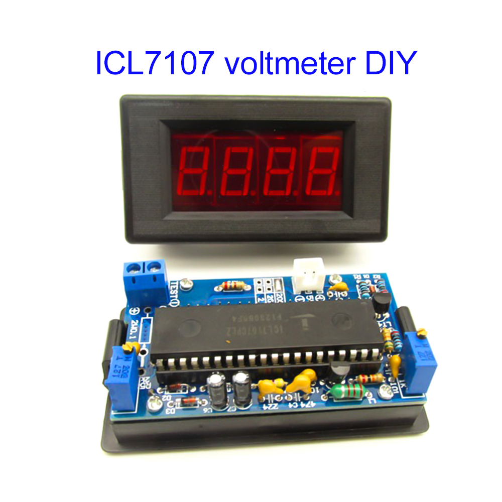 Diy Analog Electronics - ICL7107 Voltmeter DIY Kit Onderdelen DC