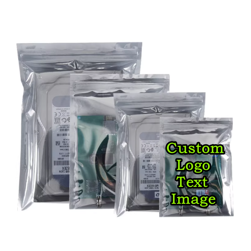 Diy Electronics Logo - 200PCS Antistatische afscherming Ritssluitingszak DIY ESD