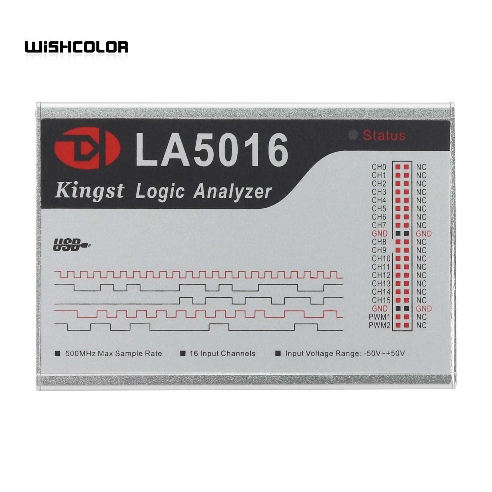 Logic Analyzer Usb - Wishcolor LA5016 USB Logic Analyzer 16