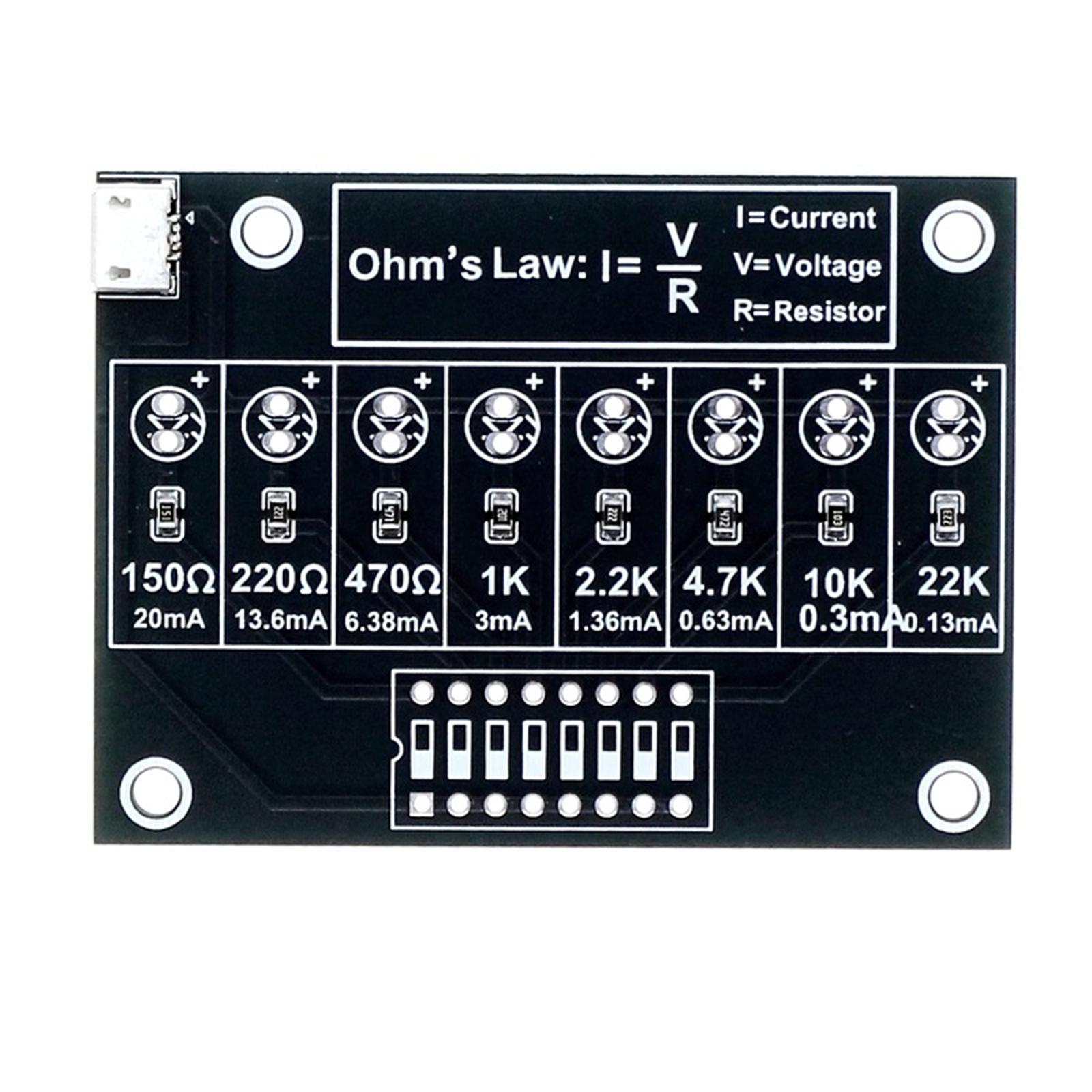Diy Electronics Projects For Students - DIY Soldeerpraktijkset Laste-set Elektronisch circuitproject Trainingsweerstandsleerbord