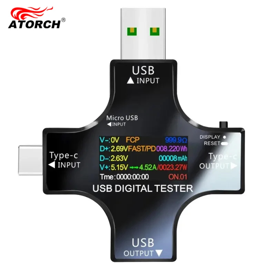Logic Analyzer Usb - USB-tester DC Type-C PD Digitale voltmeter