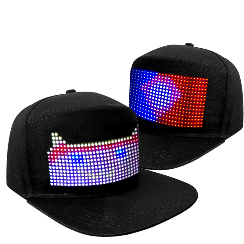 Diy Electronics Logo - Slimme LED-lichtdisplay hoed DIY APP-besturing feestatmosfeer