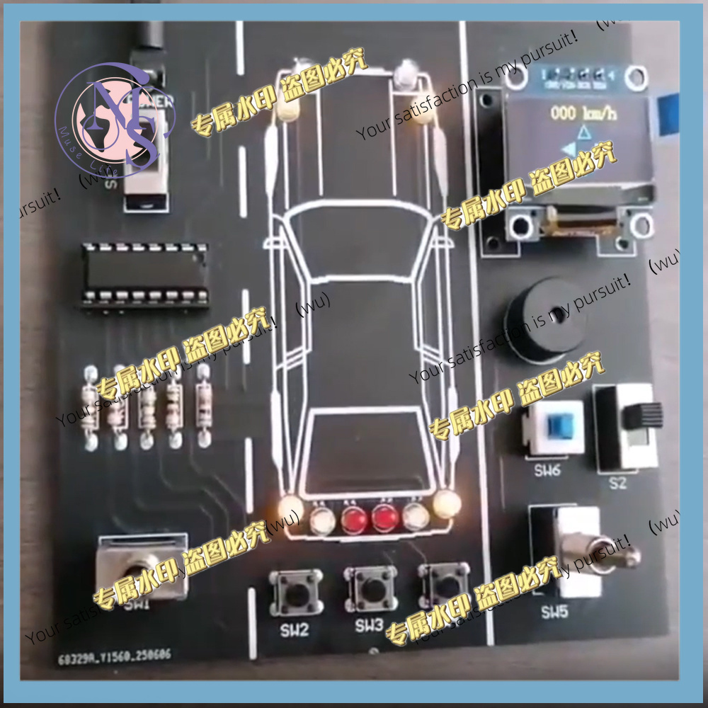 Diy Electronics Projects For Students - DIY-onderdelen Auto-rijsimulator DIY-soldeerpraktijkset Elektronisch project voor