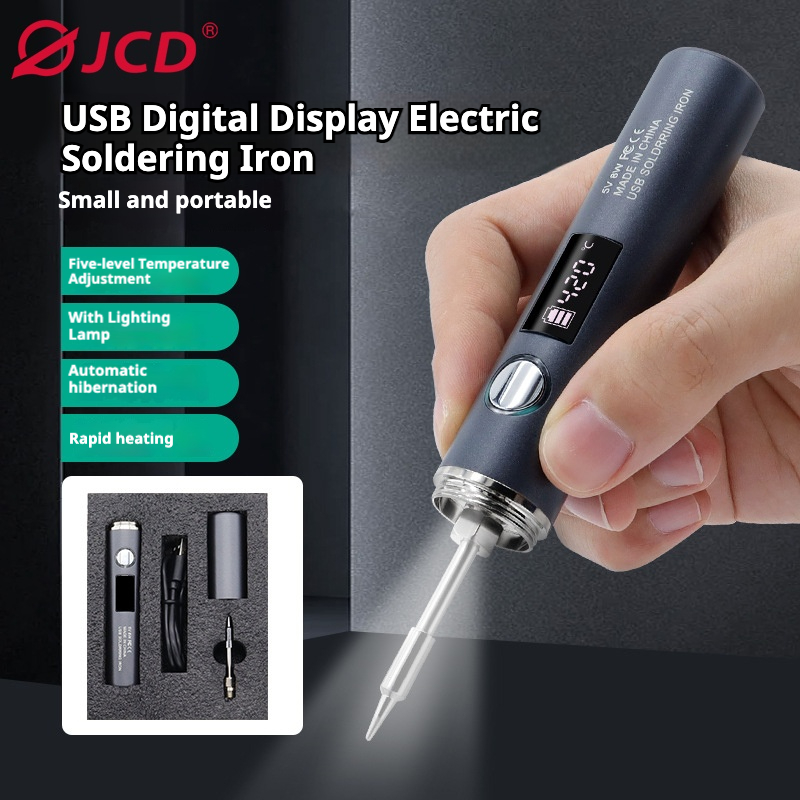 Diy Electronics Bench - USB Type-C Soldeerbout, 5-snelheden 260~420 ℃