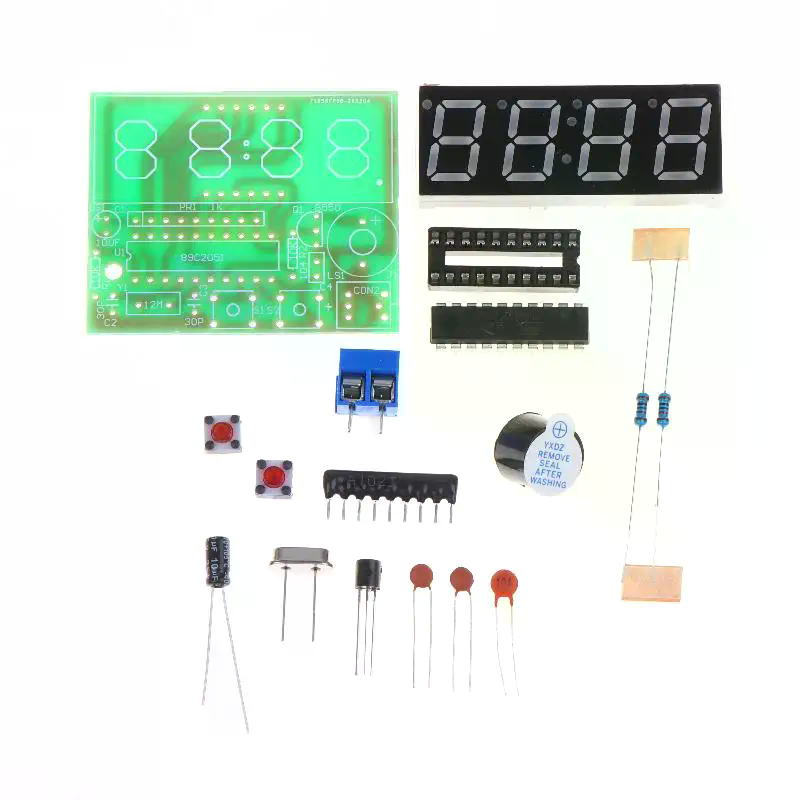 Diy Electronics Workshop - DIY digitale LED-klokkit 4-cijferige elektronische displaymodule