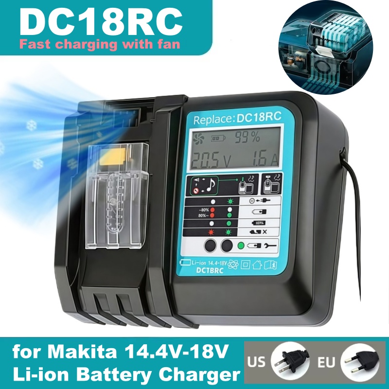 Makita Drill Hp1640 - DC18RC Snel opladen met ventilator Li-ion