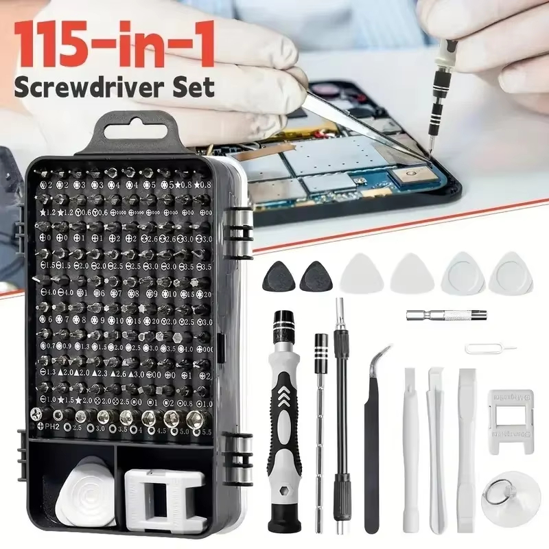 Diy Home Electronics Projects - 115-delige precisie schroevendraaierset met magnetische bits