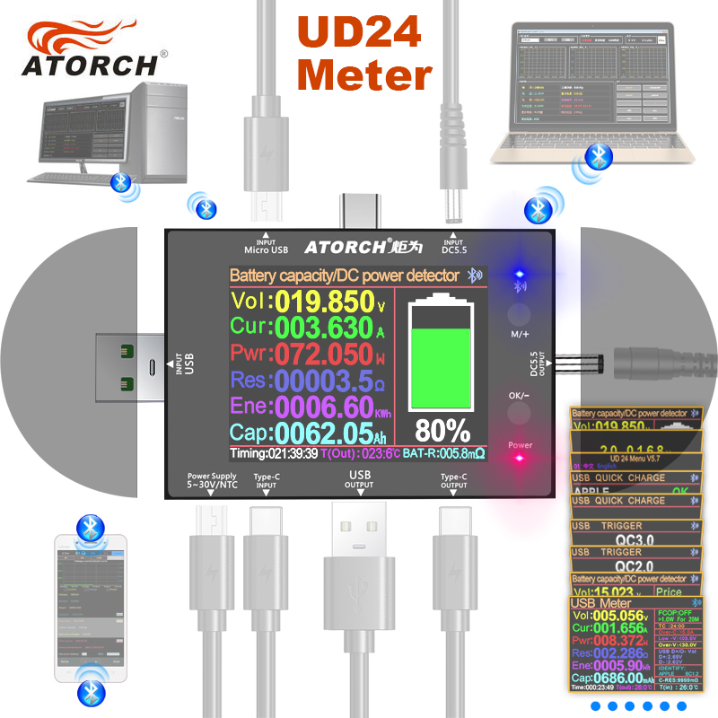UD24 2.4'inch USB Tester DC5.5 - Logic Analyzer Usb recensie en prijs