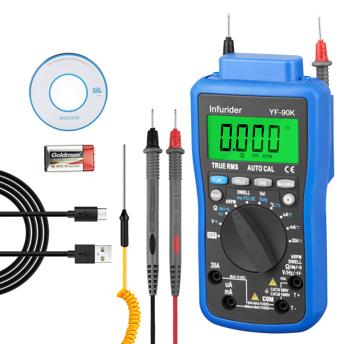 Holdpeak HP-90K Motor Analyzer - Logic Analyzer Usb recensie en prijs