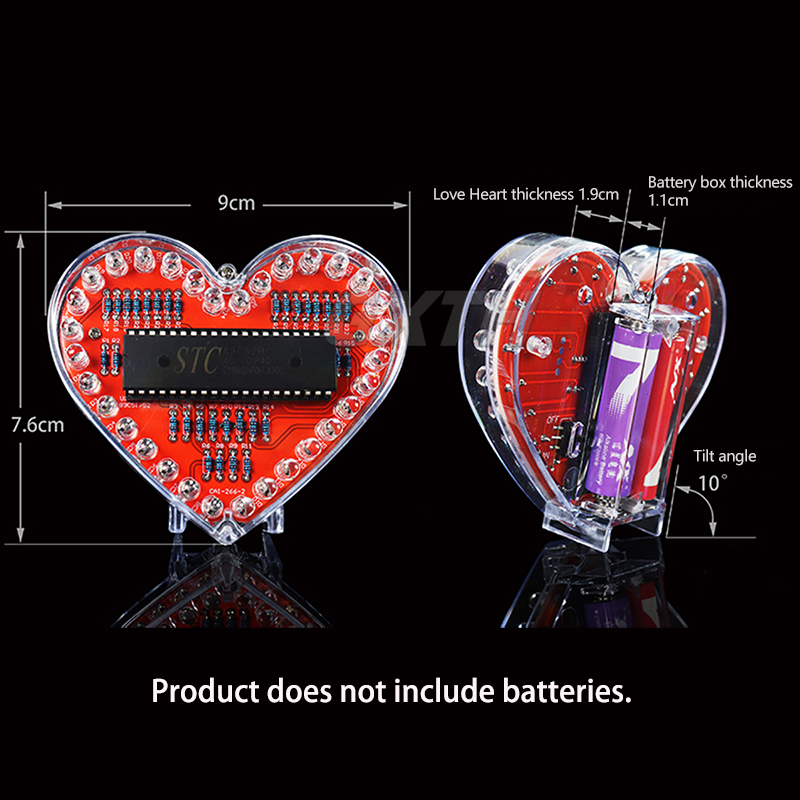 Kleurrijke LED Love DIY Kit MC - Diy Electronics Projects For Students recensie en prijs