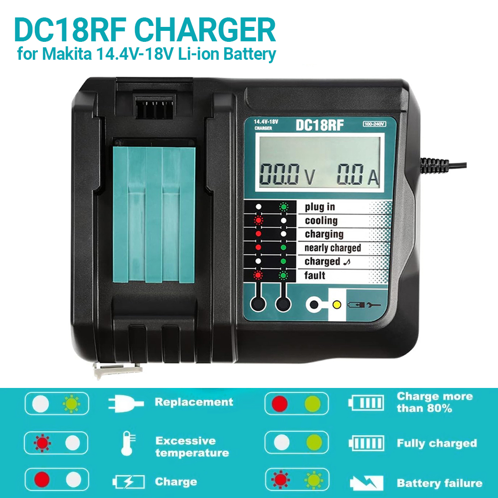 DC18RF Li-ion supersnelle opla - Makita Drill Hp1640 recensie en prijs