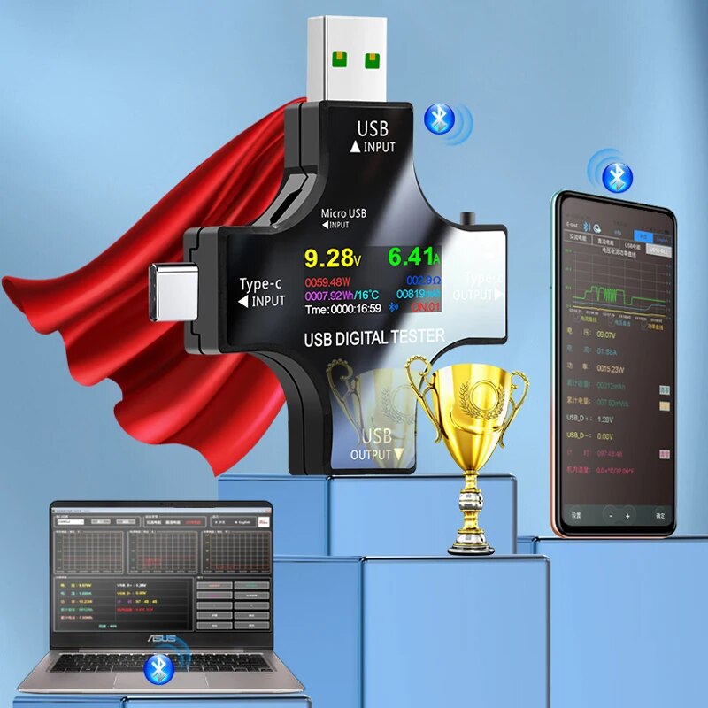 USB-tester DC Type-C PD Digita - Logic Analyzer Usb recensie en prijs