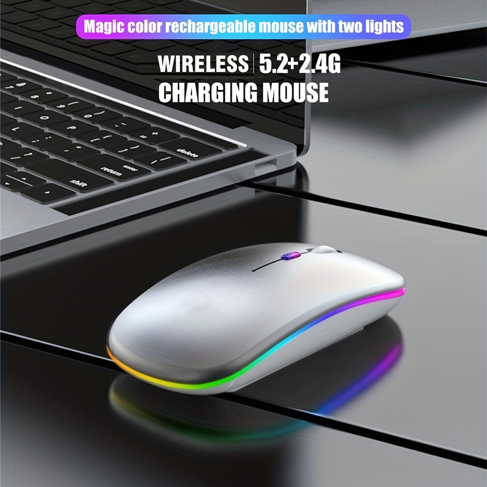 Draadloze Muis RGB Oplaadbare  - Diy Mouse Electronics recensie en prijs