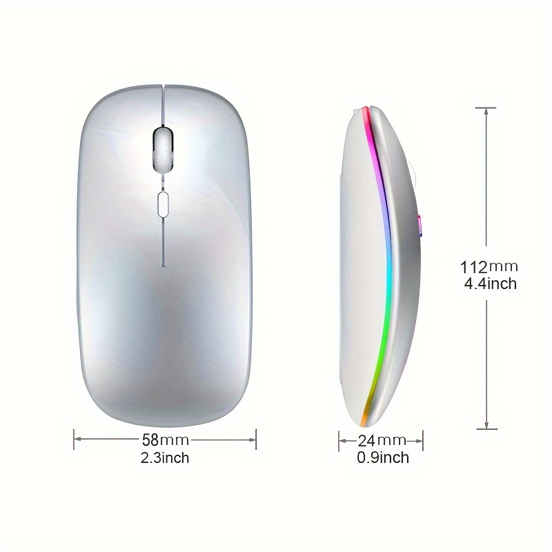 Draadloze Muis RGB Oplaadbare  - Diy Mouse Electronics recensie en prijs