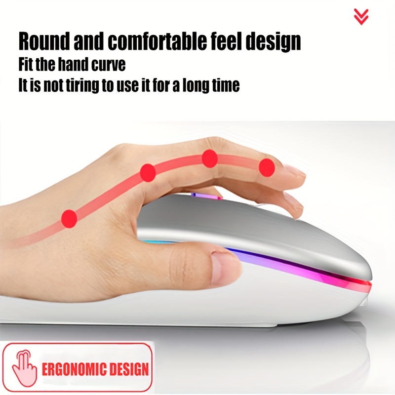 Draadloze Muis RGB Oplaadbare  - Diy Mouse Electronics recensie en prijs