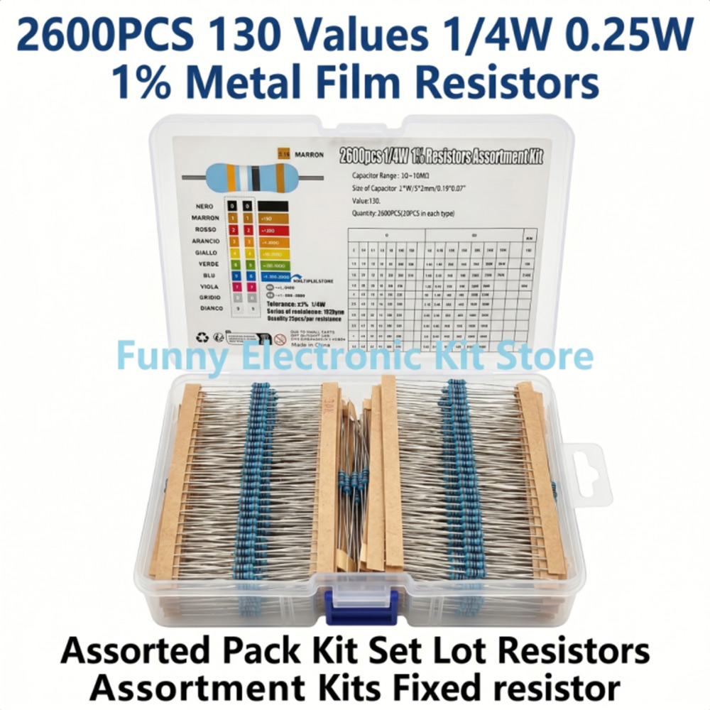 2600 stuks metaalfilmweerstand - Diy Home Electronics Projects recensie en prijs