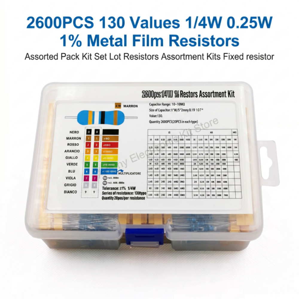 2600 stuks metaalfilmweerstand - Diy Home Electronics Projects recensie en prijs