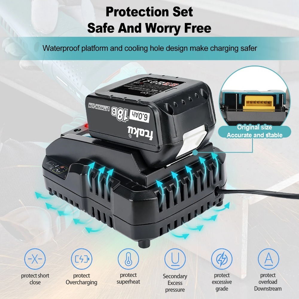DC18RC Li-ion Batterij 3A Opla - Makita Drill Hp1640 recensie en prijs