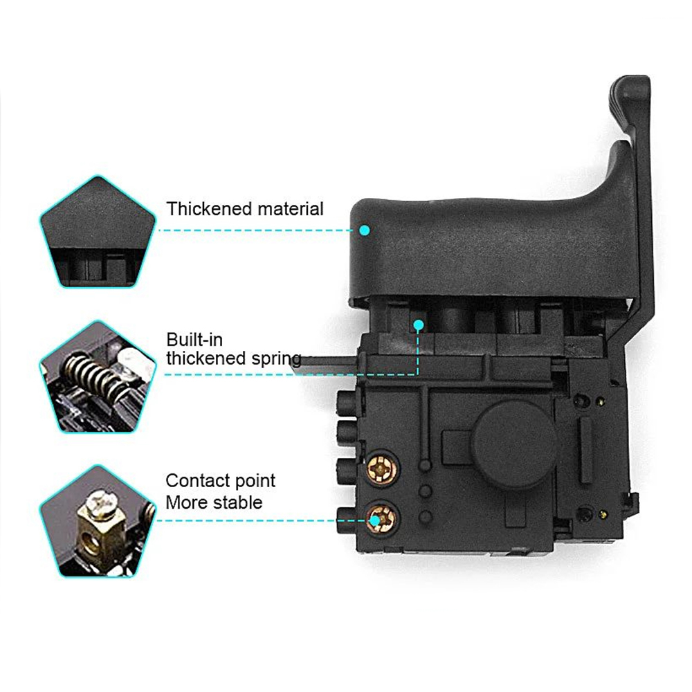 Schakelaar vervangen voor MAKI - Makita Drill Hp1640 recensie en prijs