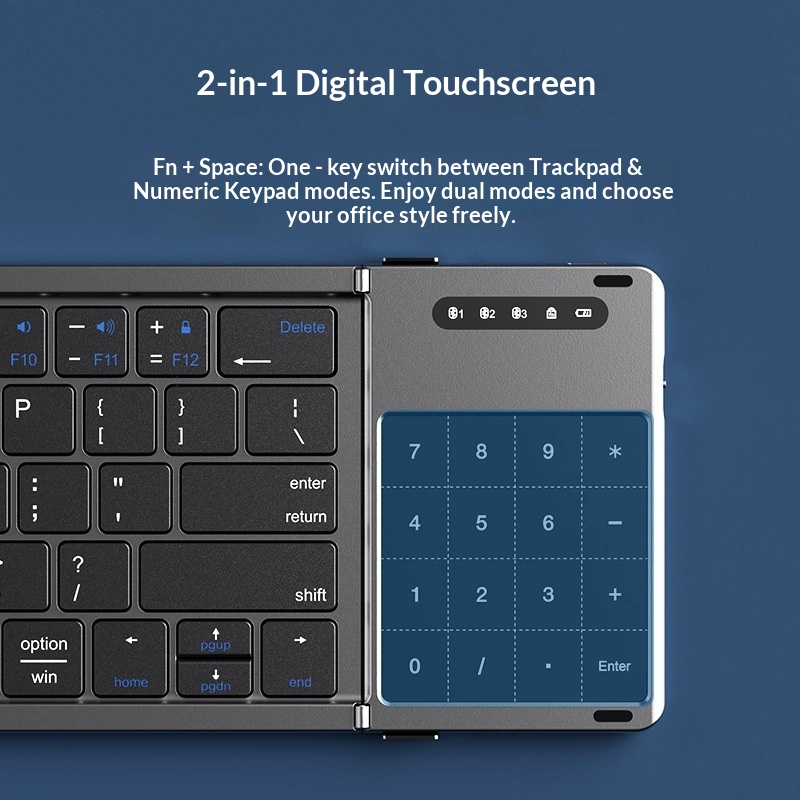 Mengzu Tri Fold draadloos Blue - Diy Mouse Electronics recensie en prijs