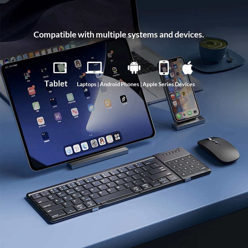 Mengzu Tri Fold draadloos Blue - Diy Mouse Electronics recensie en prijs