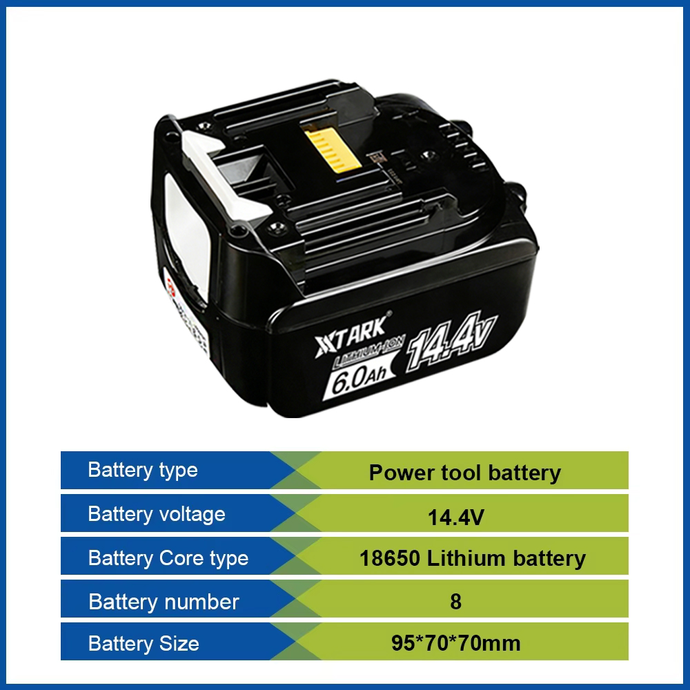 14.4V 6000mAh Li-ion batterijv - Makita Drill Hp1640 recensie en prijs